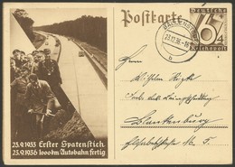 1936 Germany Postally Travelled Postal Stationery - Postkarten