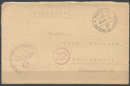 1944 Germany Postally Travelled (Feldpost) Cover - Feldpost 2. Weltkrieg