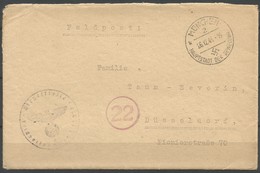 1944 Germany Postally Travelled (Feldpost) Cover - Feldpost World War II