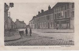 CPA La Chapelle-La-Reine - Route De Nemours (avec Café-Restaurant Cordier) - La Chapelle La Reine