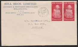 NEW ZEALAND 1953 ADVERTISING COMMERCIAL COVER Princess Anne Health Stamps - Briefe U. Dokumente