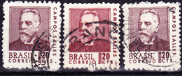 Brasilien - Campos Salles (MiNr: 1154) 1967 - Gest Used Obl    3 Farbnuancen - Oblitérés