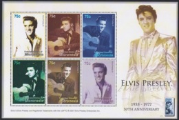 Sheet III, Micronesia Sc741 Music, Singer, Elvis Presley, Memorial Of 30th Anniversary, Musique, Chanteur - Singers