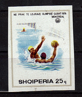 ALBANIE   N° 1630 * *  NON DENTELE  JO 1976  Water Polo - Water Polo