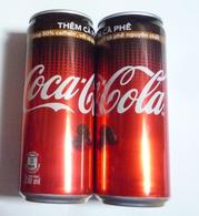 A Vietnam Viet Nam Coca Cola 330ml Can PLUS COFFEE / Opened By 2 Holes For Each Can - Dosen