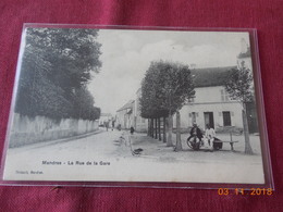 CPA - Mandres - La Rue De La Gare - Mandres Les Roses