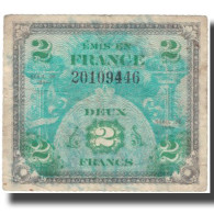 France, 2 Francs, 1944 Flag/France, 1944, 1944, B+, Fayette:VF16.2, KM:114a - 1944 Drapeau/France