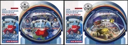 Niger 2016, Space, Chinese Missions, 4val In BF +BF In 2FDC - Afrique