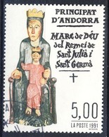 +D3151. Andorra 1991. Religious Art. Michel 433. Canceleld - Usati