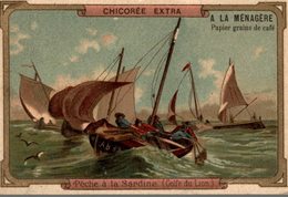 CHROMO  CHICOREE A LA MENAGERE DUROYON & RAMETTE CAMBRAI   PECHE A LA SARDINE  GOLFE DU LION - Duroyon & Ramette