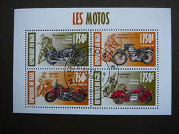 Motorcycles Motorräder Motocyclettes # Niger 2013 Used S/s #845 Motorbikes - Motorbikes
