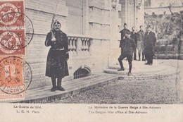 CPA: Ste Adresse (76) Le Ministère De La Guerre Belge   Halles   1914  Cachet Spécial Le Havre Sur Timbres Belges - Sainte Adresse