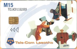 Lesotho - LES-0007, Stick To One Partner, AIDS Kills, 15 M, Used - Lesoto