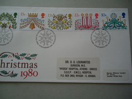 GREAT BRITAIN U.K FDC CHRISTMAS 80 - Unclassified