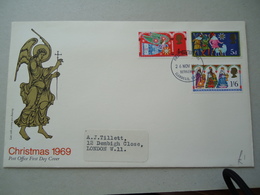 GREAT BRITAIN U.K FDC CHRISTMAS 69 - Ohne Zuordnung