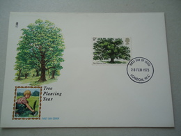 GREAT BRITAIN U.K  FDC UNOFFICIAL   TREE PLANTING YEAR - Unclassified