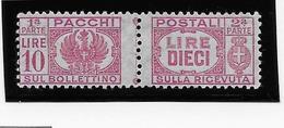 Italie Colis Postaux N°50 - Neuf * Avec Charnière - TB - Postpaketten