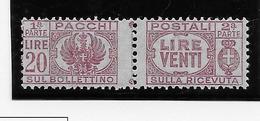 Italie Colis Postaux N°51 - Neuf * Avec Charnière - TB - Colis-postaux