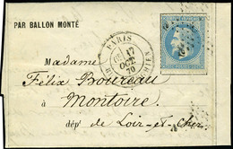 Lettre Le Victor Hugo, Càd Paris R D'Enghien 17 Oct 70, Pour Montoire (L Et Ch), Avec Arrivée, T.B. - Sonstige & Ohne Zuordnung