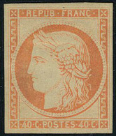 Neuf Avec Charnière N° 5g, 40c Orange, Réimpression, T.B. - Autres & Non Classés