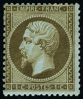 Neuf Avec Charnière N° 19b, 1c Mordoré T.B. Signé Brun - Altri & Non Classificati