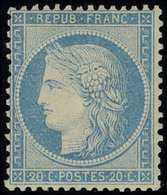 Neuf Avec Charnière N° 37, 20c Bleu Très Bon Centrage T.B. - Other & Unclassified