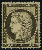 Neuf Avec Charnière N° 56a, 30c Brun Foncé, Excellent Centrage, Cl, TB Signé JF Brun - Sonstige & Ohne Zuordnung