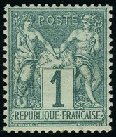 Neuf Sans Charnière N° 61, 1c Vert, Excellent Centrage Superbe Signé Calves - Sonstige & Ohne Zuordnung