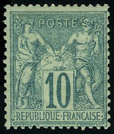 Neuf Avec Charnière N° 65, 10c Vert Type I, Cl, Très Frais, T.B. Signé Calves - Other & Unclassified