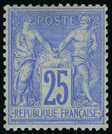 Neuf Avec Charnière N° 78, 25c Outremer, Excellent Centrage T.B. - Andere & Zonder Classificatie