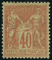 Neuf Avec Charnière N° 94, 40c Rouge Orange, T.B. - Sonstige & Ohne Zuordnung