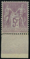 Neuf Avec Charnière N° 95a, 5f Lilas Rose Sur Lilas Très Bien Centré BDF TB Signé A Brun - Sonstige & Ohne Zuordnung