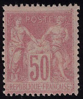 Neuf Avec Charnière N° 104, 50c Rose, Type III, Cl, T.B. - Andere & Zonder Classificatie