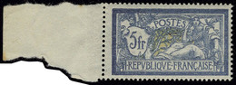 Neuf Sans Charnière N° 123a, 5f Merson Bleu Et Olive, Bdf, T.B. - Andere & Zonder Classificatie