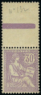 Neuf Sans Charnière N° 128, 30c Violet Mouchon Retouché, Bdf, T.B. - Other & Unclassified