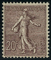 Neuf Sans Charnière N° 131a, 20c Brun Lilas Foncé T.B. - Altri & Non Classificati