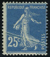 Neuf Sans Charnière N° 140, 25c Bleu Pli Accodéon, T.B. - Other & Unclassified