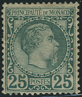 Neuf Avec Charnière N° 6. 25c Vert, 1 Dent Courte, Bien Centré, Aspect T.B. - Altri & Non Classificati