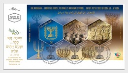 Israel - Postfris / MNH - FDC Sheet Menorah 2018 - Ungebraucht (mit Tabs)
