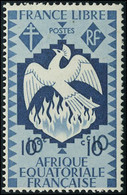 Neuf Sans Charnière N° 142a, 10c Bleu Gris Double Impression De La Valeur T.B. - Altri & Non Classificati