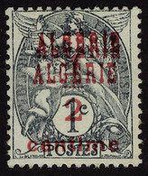 Neuf Avec Charnière N° 1a, 1/2 Sur 1c Type Blanc, Triple Surcharge, T.B. Signé JF Brun - Andere & Zonder Classificatie