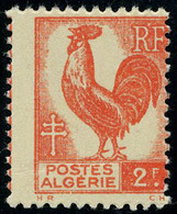 Neuf Sans Charnière N° 220, 2f Rouge Type Coq, 1ex   Impression Au Recto Et Verso + Le Même Dont Impression Au Verso à C - Andere & Zonder Classificatie