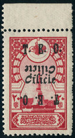 Neuf Sans Charnière N° 68a. 20pa Rose T Surcharge Noire, 2 Variétés : Surcharge Renversée, Surcharge Double Dont 1 Renve - Sonstige & Ohne Zuordnung