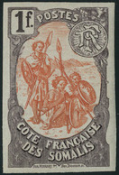 Neuf Avec Charnière N° 50. 1f Brun Lilas Et Rouge Orange, Couleurs Inversées, Non Dentelé, T.B. - Other & Unclassified