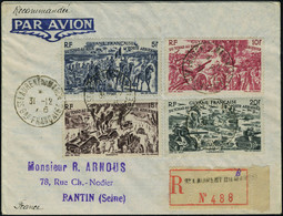 Lettre N° 29/32, Sur LR De St Laurent Du Maroin 31.12.46 + N° 33 E 34 Sur LR De Cayenne 25.12.46, Les 2 Plis Pour Pantin - Altri & Non Classificati