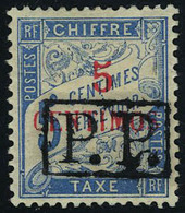 Neuf Avec Charnière N° 18a, 5c Bleu Surcharge PP Horizontale TB Signé Brun - Sonstige & Ohne Zuordnung