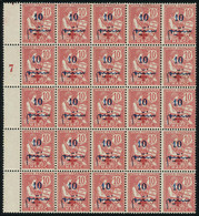 Neuf Sans Charnière N° 55, 57, 59, 60, 61 + 62, 6 Timbes Croix Rouge En Blocs De 25ex De Chaque (5/6 Timbres Rousseurs)  - Sonstige & Ohne Zuordnung