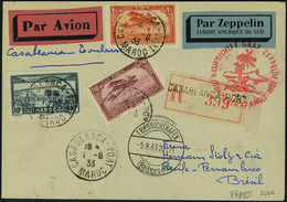 Lettre Zeppelin 4è SAF 1933 Pour Le Brésil, T.B. - Sonstige & Ohne Zuordnung