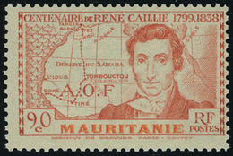 Neuf Sans Charnière N° 95a, 90c René Caillié, Grande Légende,  TB - Andere & Zonder Classificatie