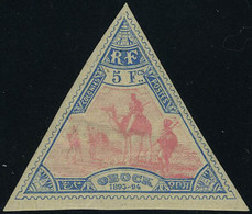 Neuf Avec Charnière N° 61, 5f Bleu Et Rose TB Signé Calves - Andere & Zonder Classificatie